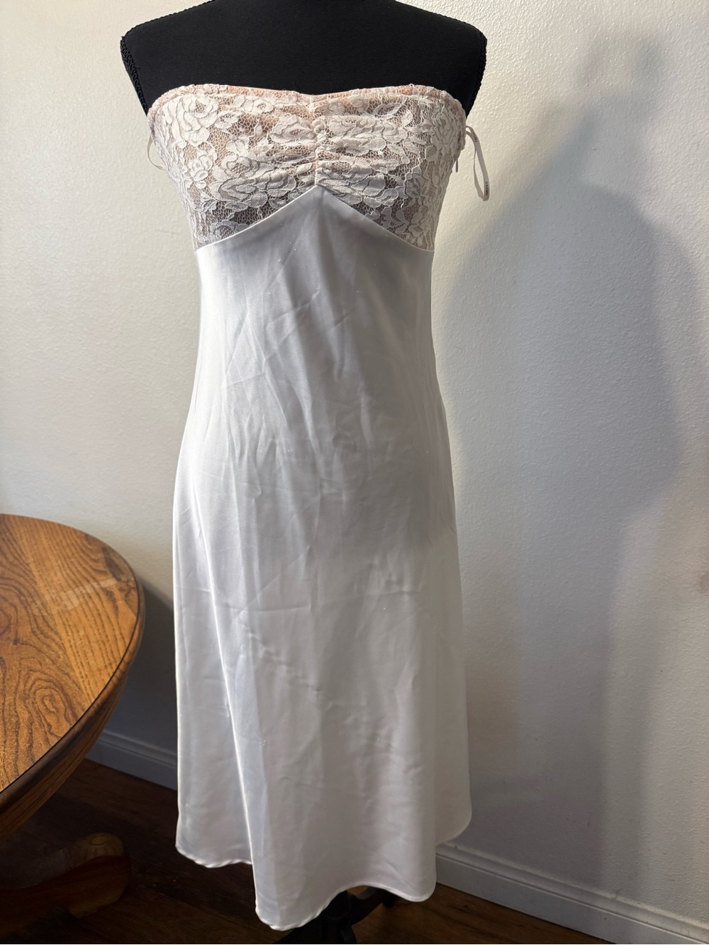 Vintage Y2K strapless slip dress forever 21 coquette 2000s